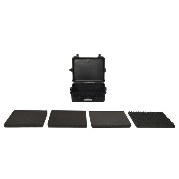 vidaXL حقيبة طيران محمولة أسود 55×43×21 سم بولي بروبيلين