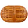 vidaXL طاولة سفرة حديقة (160-240)×100×75 سم خشب أكاسيا صلب