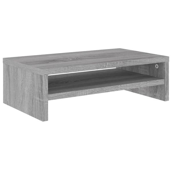 vidaXL حامل شاشة سونوما رمادي 42×24×13 سم خشب صناعي