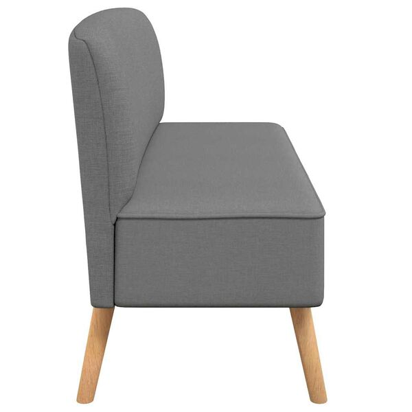 vidaXL كنبة قماش 117&times;55.5&times;77 رمادي فاتح