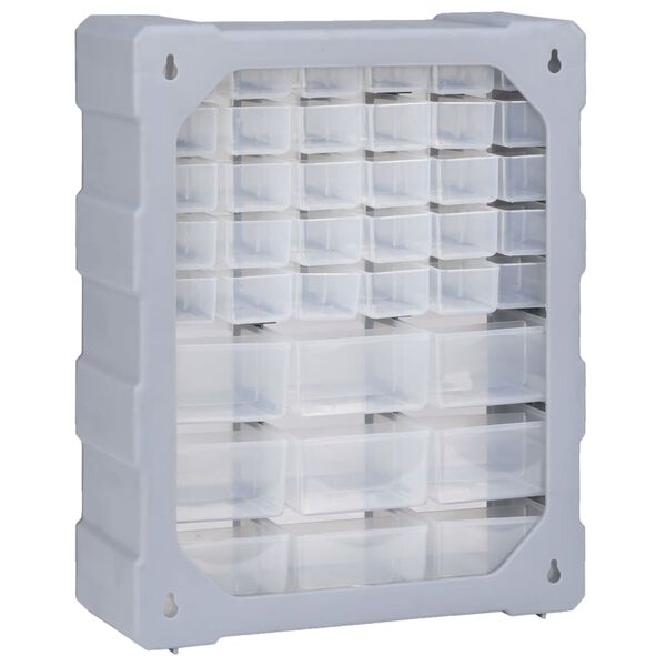vidaXL منظم متعدد الأدراج مع 39 درجًا 38×16×47 سم
