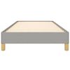 vidaXL إطار سرير دون مرتبة لون رمادي فاتح قماش 200x90 سم