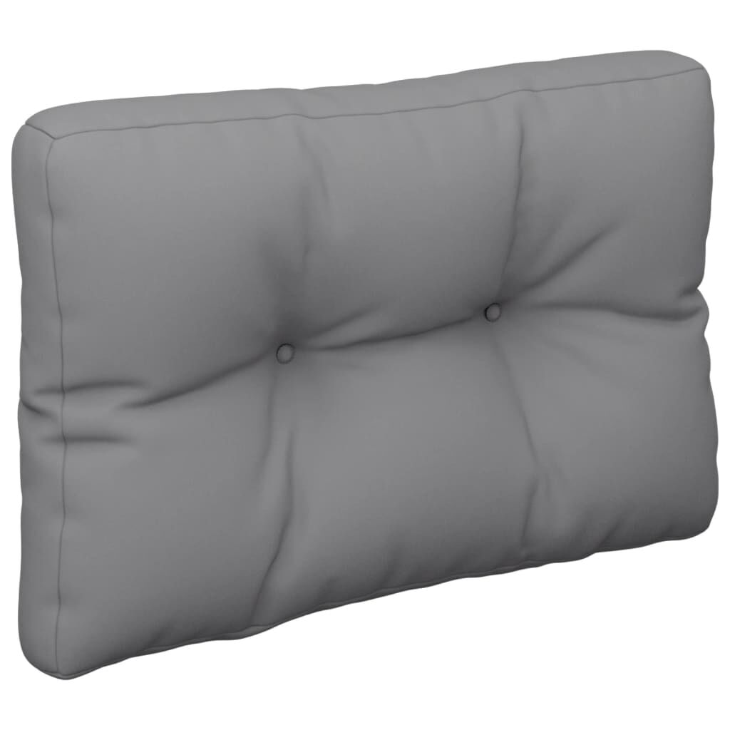 vidaXL وسادة أريكة طبلية رمادي 50×40×10 سم