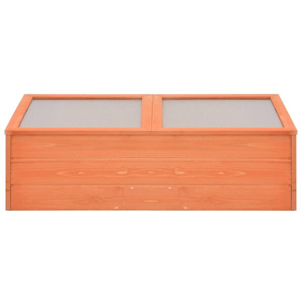 vidaXL دفيئة بيت محمي خشب 100×50×34 سم