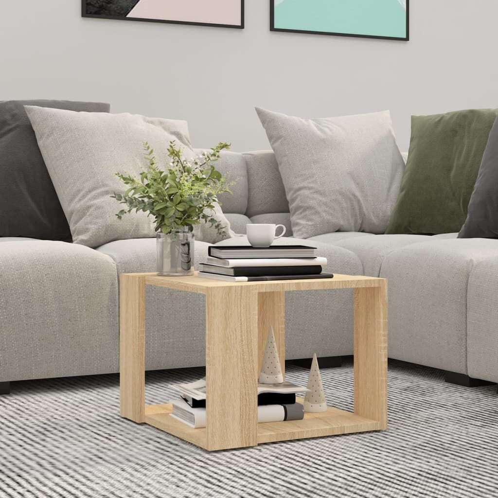 vidaXL طاولة قهوة سونوما أوك 40×40×30 سم خشب صناعي