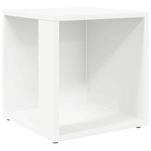 vidaXL طاولة جانبية أبيض 33&times;33&times;34.5 سم خشب صناعي