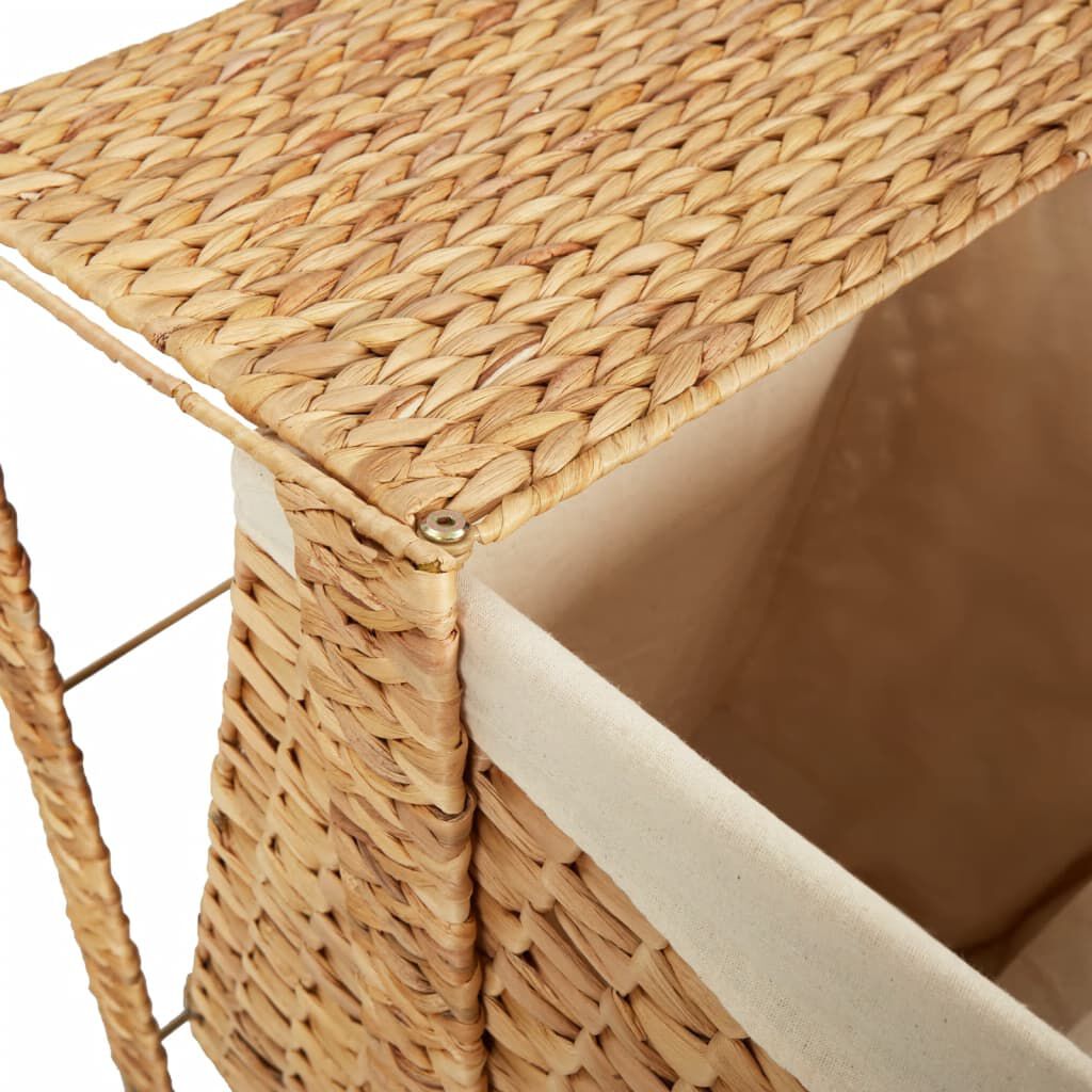 vidaXL سلة غسيل 64x34x44 سم عشب الماء