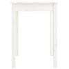 vidaXL طاولة طعام لون أبيض 75x55x55 سم خشب صنوبر صلب