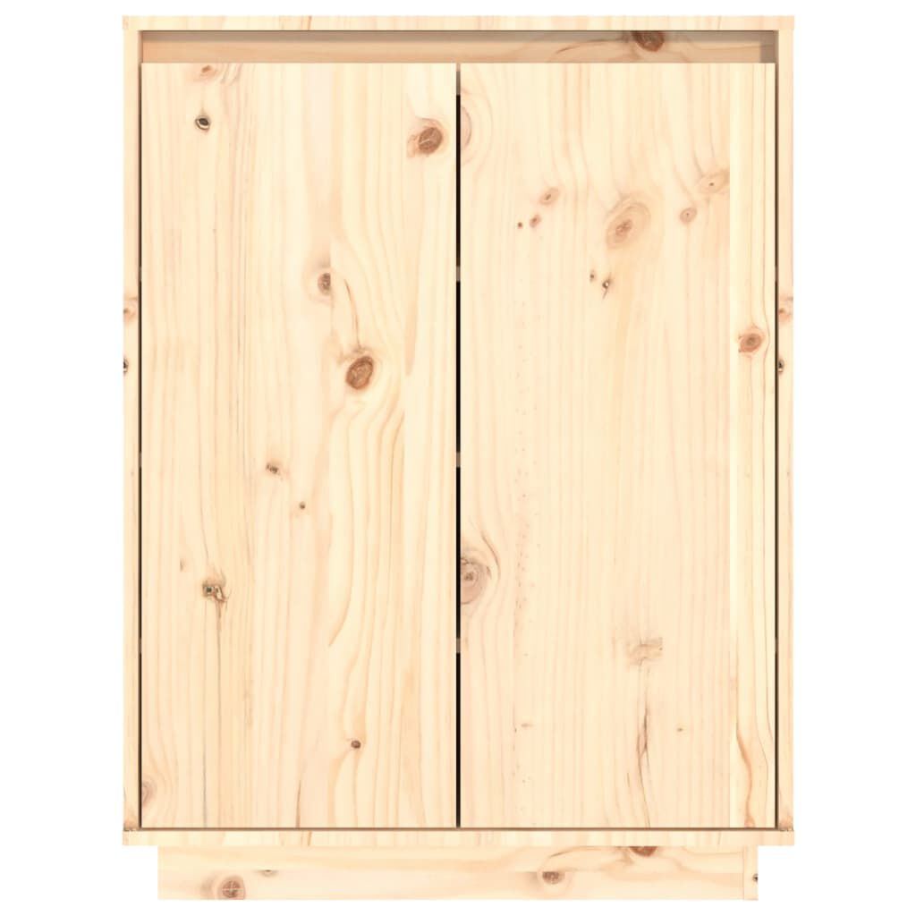 vidaXL خزانة أحذية 80x35x60 سم خشب صنوبر صلب