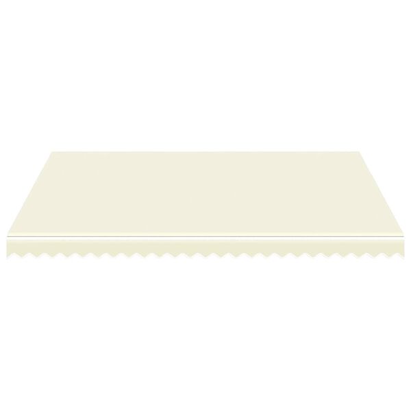 vidaXL سقف مظلة شمسية قماش كانفا كريمي 350&times;250 سم