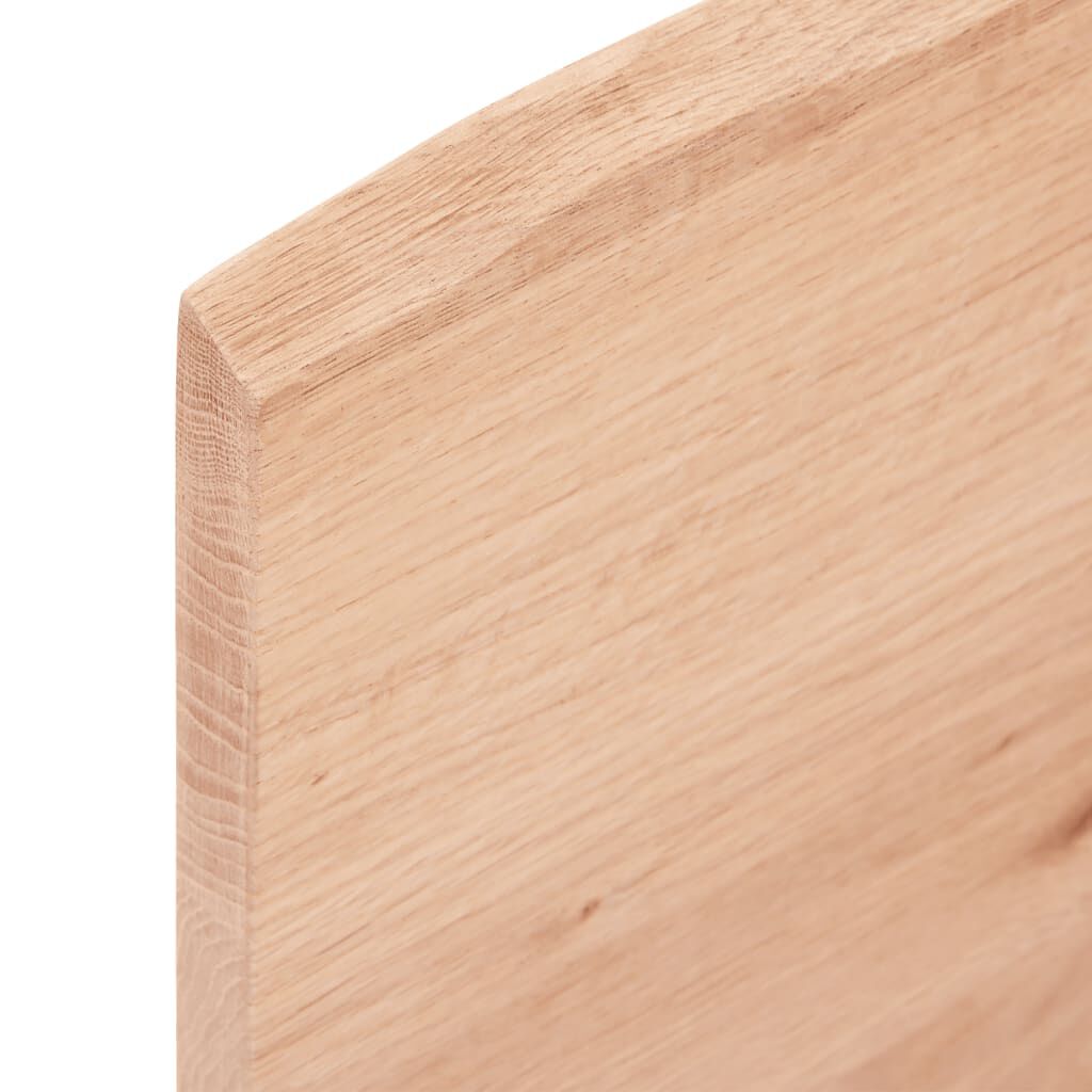 vidaXL سطح طاولة بني فاتح 2x40x100 سم خشب صنوبر صلب معالج وحواف خام