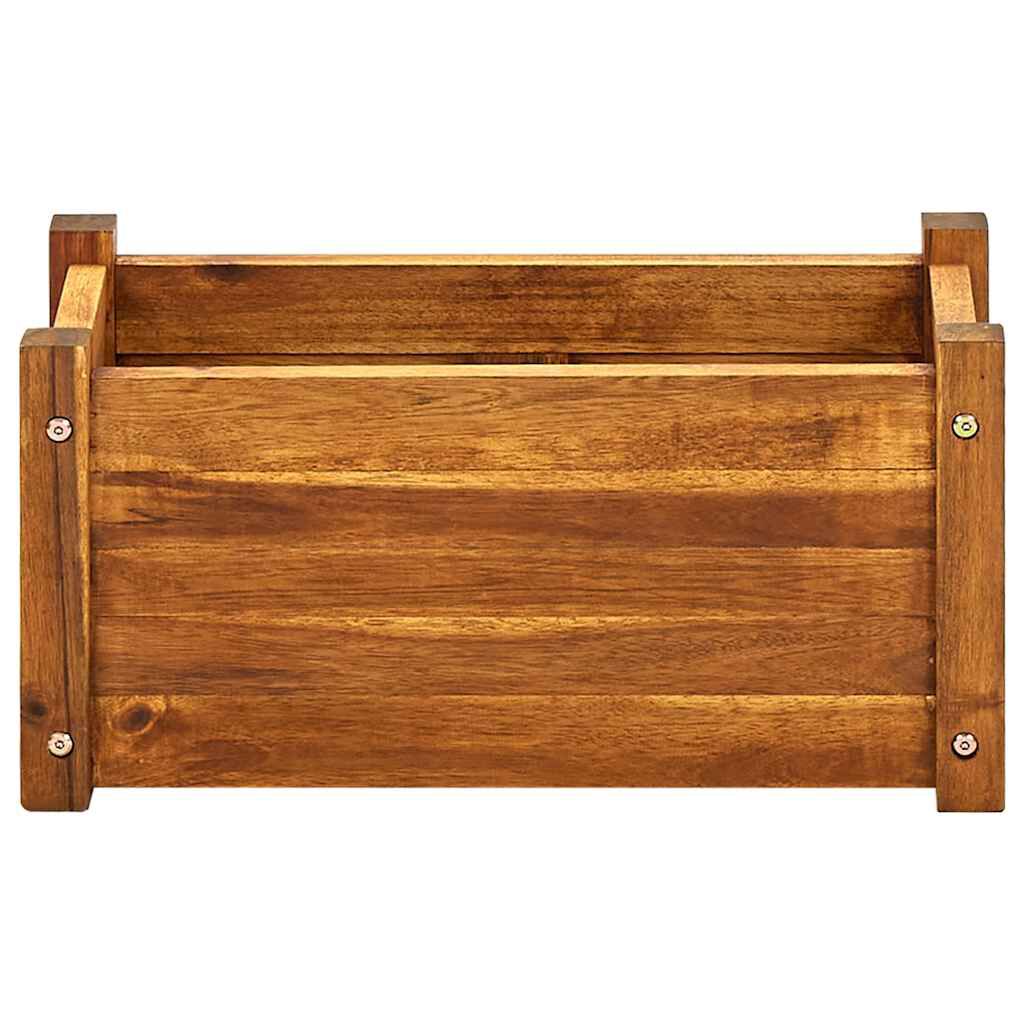 vidaXL حوض حديقة مرتفع خشب أكاسيا صلب 50×25×25 سم