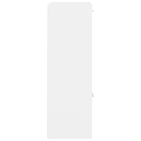 vidaXL خزانة تخزين لون أبيض 60×29.5×90 سم خشب صناعي