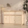 vidaXL خزانة جانبية 75x34x110 سم خشب صنوبر صلب