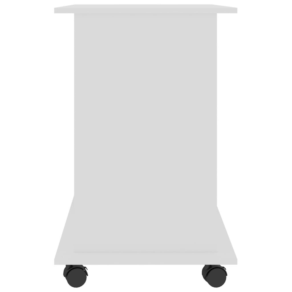vidaXL مكتب كمبيوتر لون أبيض 80×50×75 سم خشب صناعي