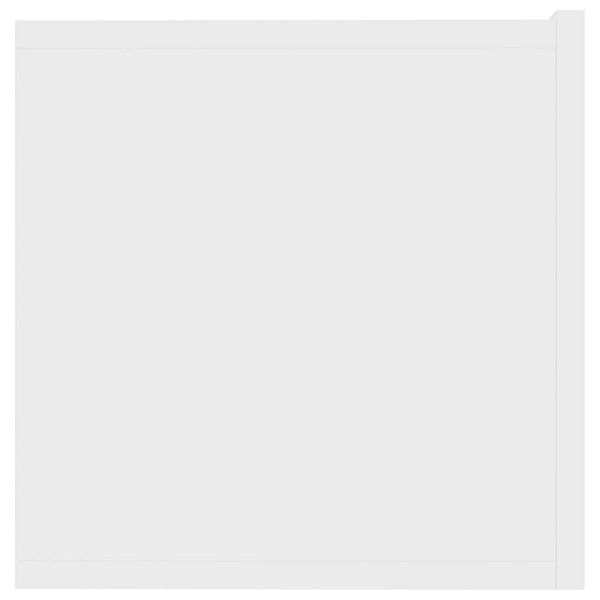 vidaXL خزانة تلفزيون أبيض 80×30×30 سم خشب صناعي