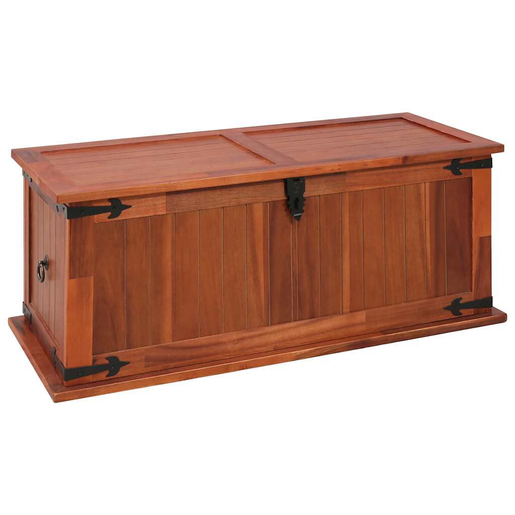 vidaXL صندوق تخزين 90×45×40 سم خشب أكاسيا صلب