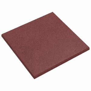 vidaXL بلاط الحماية من السقوط 6 ق مطاط 50&times;50&times;3 أحمر