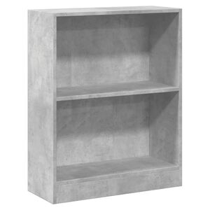 vidaXL رف كتب رمادي 60&times;24&times;76 سم خشب صناعي
