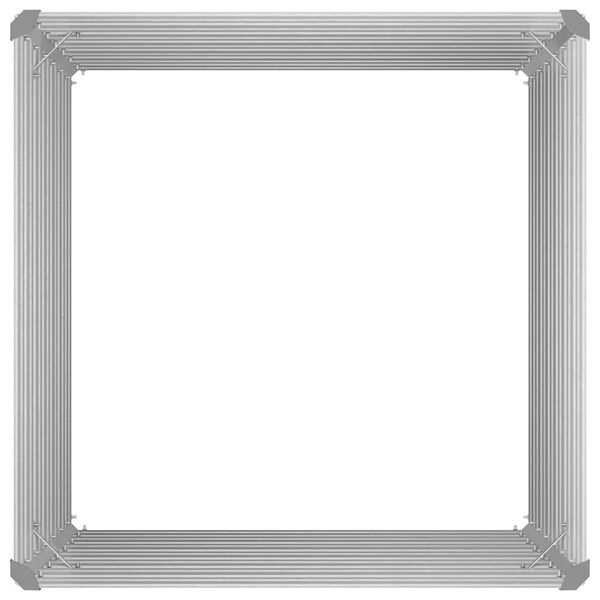 vidaXL حوض حديقة مرتفع 100×100×77 سم فولاذ مجلفن أخضر