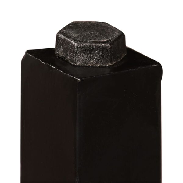 vidaXL طقم بار 3 قطع خشب مستصلح صلب وجلد طبيعي وقماش