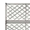 حوض تعريشة زراعي مرتفع مع 2 أصائص 107x30x58 سم بولي روطان رمادي