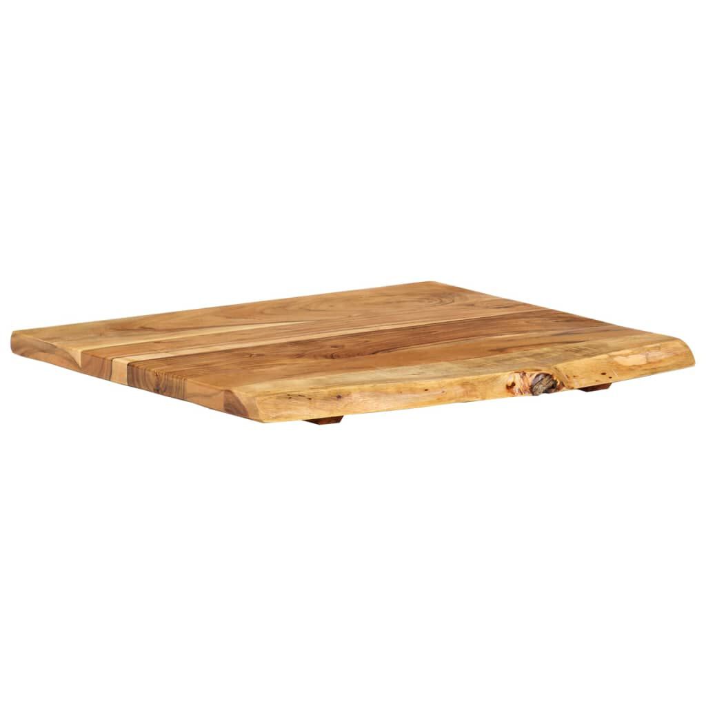 vidaXL سطح حوض حمام خشب أكاسيا صلب 58×55×2.5 سم