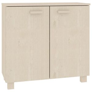 vidaXL خزانة جانبية بني عسلي 85×35×80 سم خشب صنوبر صلب