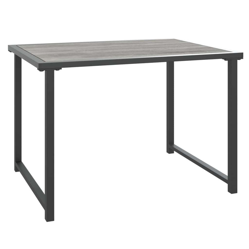 vidaXL طاولة حديقة أنثراسيت 55×40×37 سم فولاذ