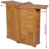 vidaXL طاولة بار قابلة للطي 155×53×105 سم خشب ساج صلب