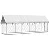 vidaXL منزل كلب خارجي مع سقف 150x100x400 سم