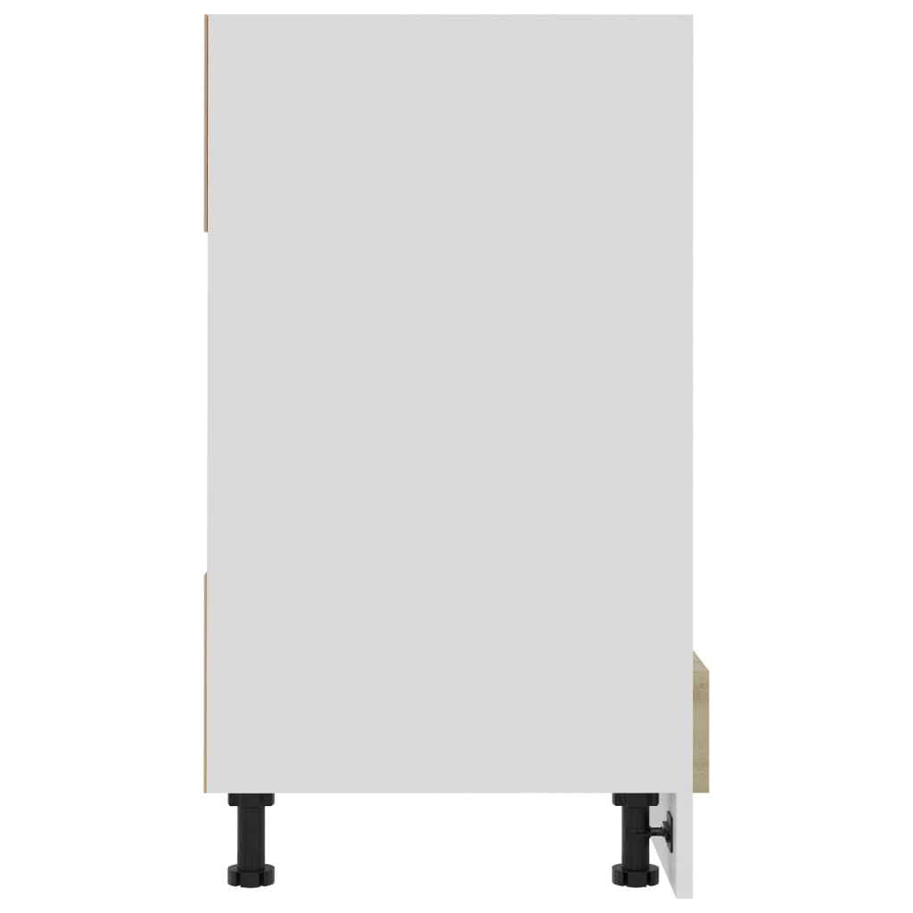 vidaXL خزانة فرن سونوما أوك 60×46×81.5 سم خشب صناعي