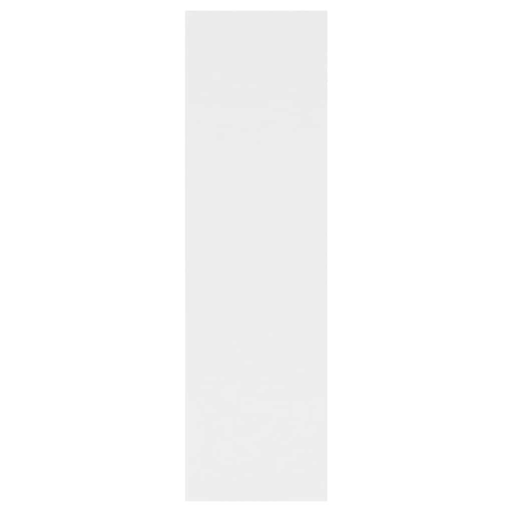 803002 vidaXL رف جداري أبيض 75×16×55 سم خشب صناعي