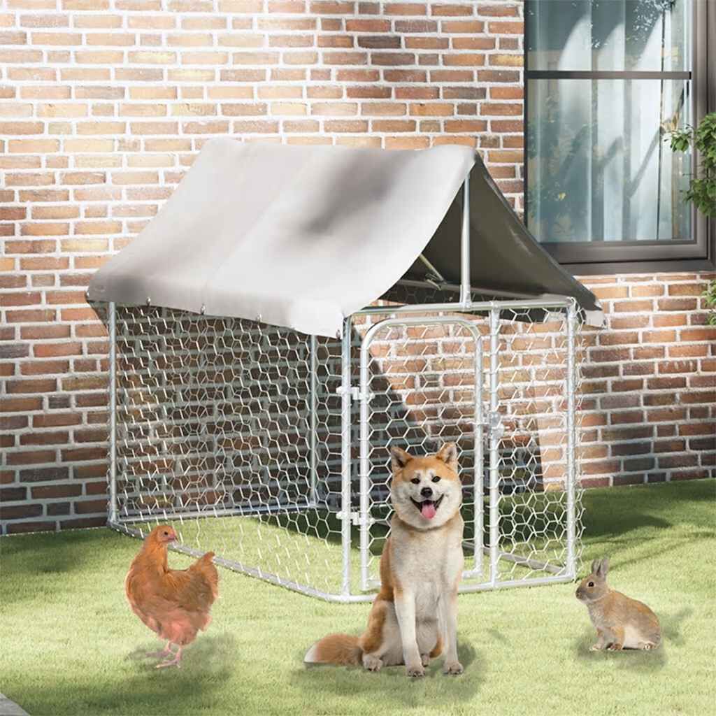 vidaXL منزل كلب خارجي مع سقف 150x100x200 سم