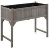 vidaXL حوض حديقة مرتفع مع دفيئة 110×54×120 سم خشب تنوب صلب