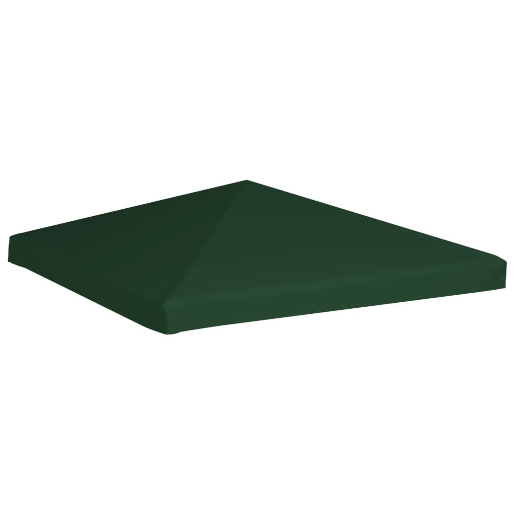 vidaXL غطاء مظلة حديقة علوي 310 جم/م² 3×3 م أخضر