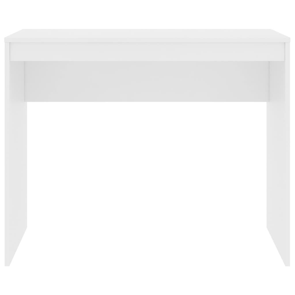 vidaXL مكتب أبيض 90×40×72 سم خشب صناعي