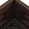 vidaXL حوض حديقة مرتفع PP أنثراسايت 43×43×35 سم