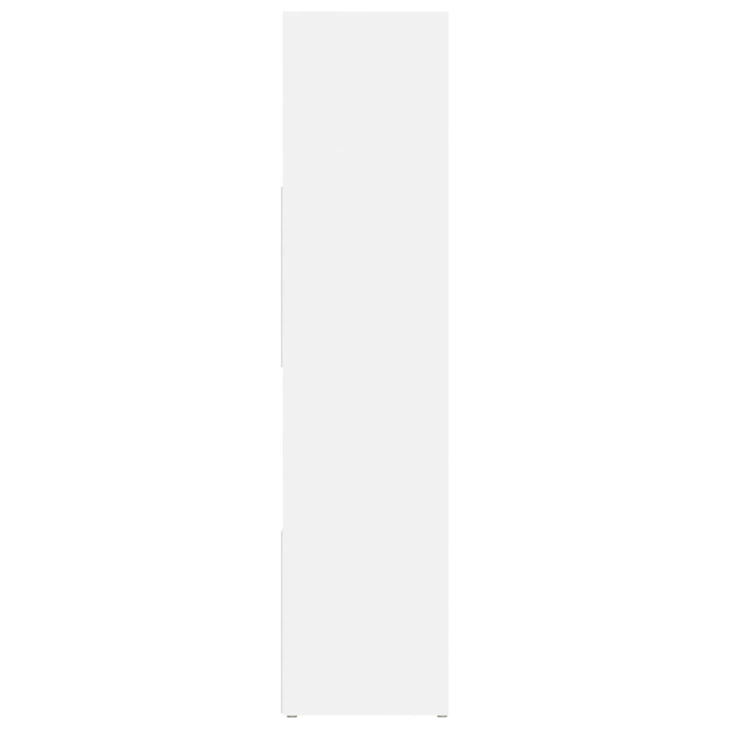 vidaXL خزانة كتب/مقسم غرف أبيض 102x24x105 سم