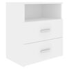 vidaXL خزانة سرير أبيض 50&times;32&times;60 سم