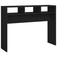 vidaXL طاولة كونسول أسود 105×30×80 سم خشب صناعي