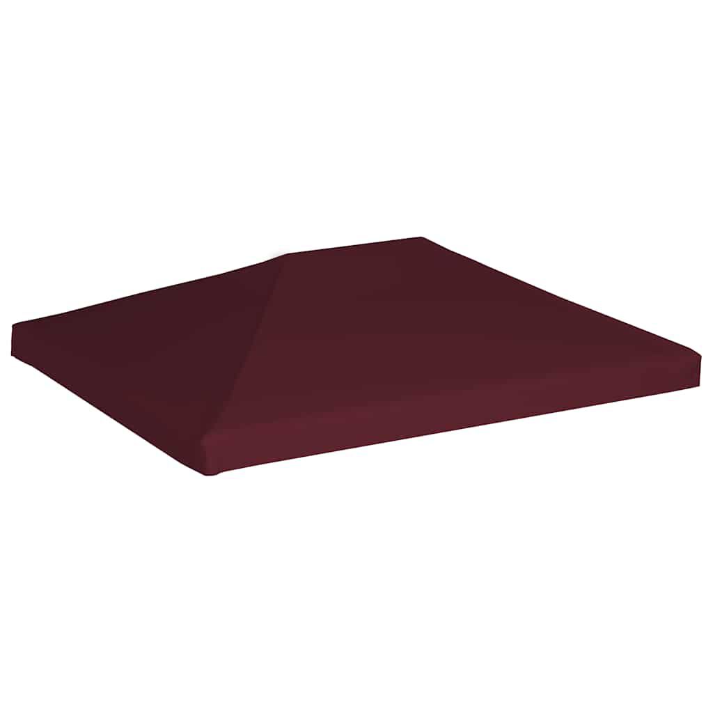 vidaXL غطاء جازيبو علوي 310 جم/م² 3×4 م أحمر بوردو