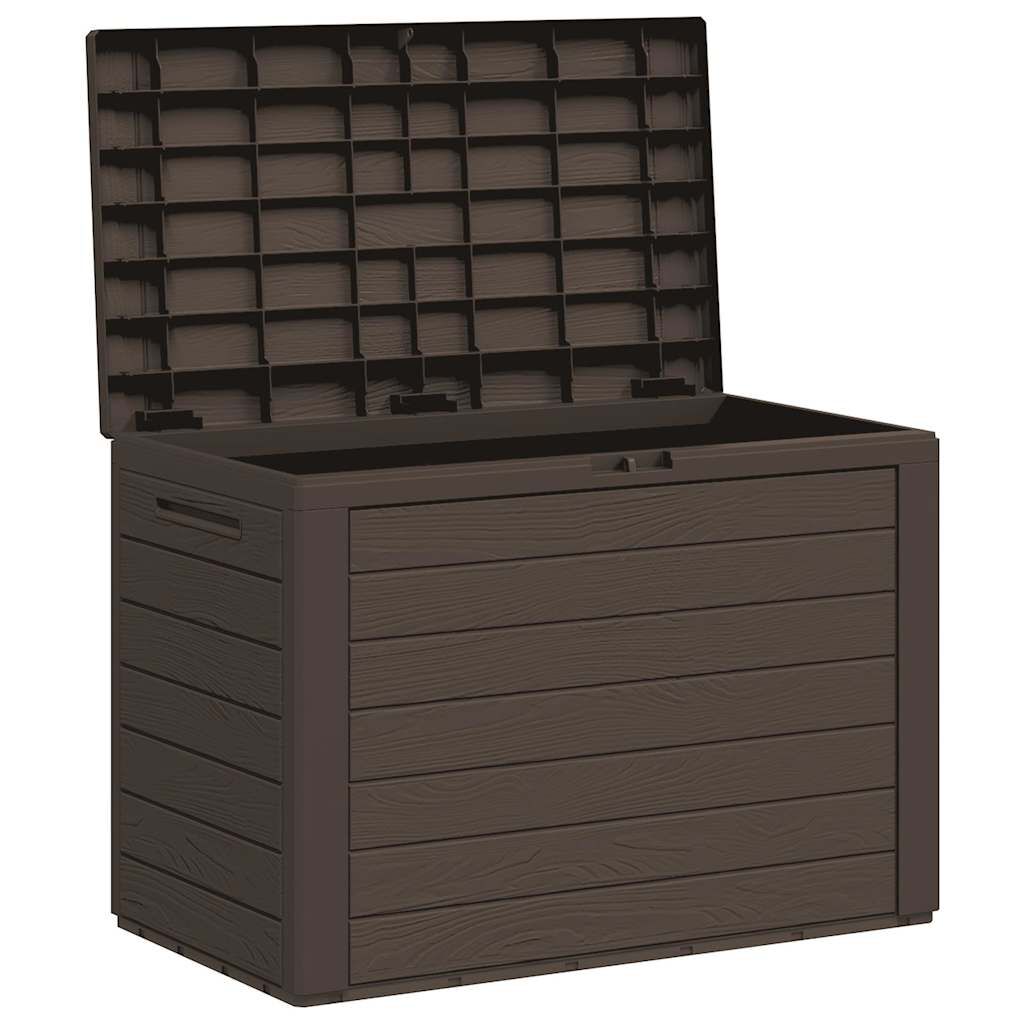 vidaXL صندوق تخزين الحديقة بني 78×44×55 سم