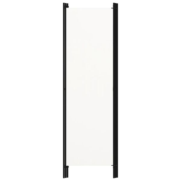 vidaXL مقسم غرفة ذو 3 ألواح أبيض 150×180 سم