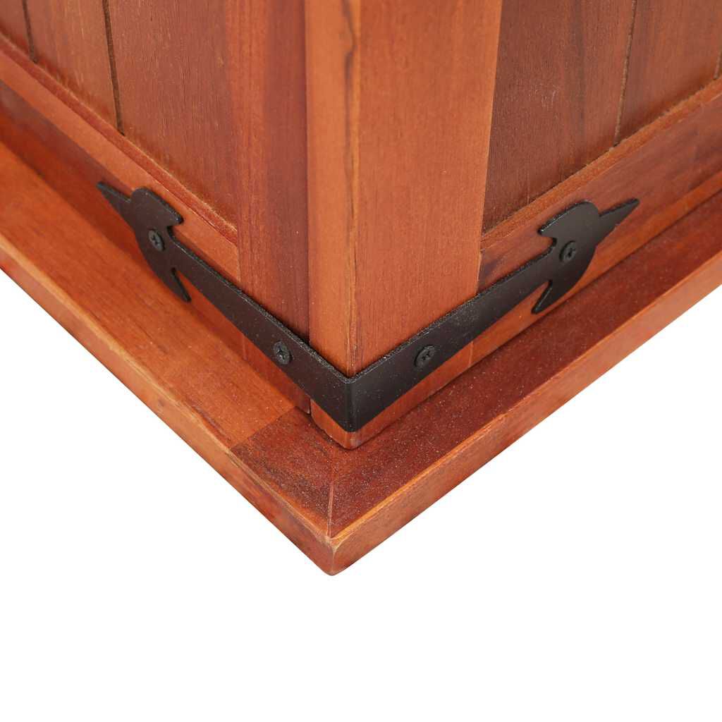 vidaXL صندوق تخزين 90×45×40 سم خشب أكاسيا صلب
