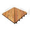 vidaXL بلاط أرضية 10 قطع 30×30 سم خشب أكاسيا صلب