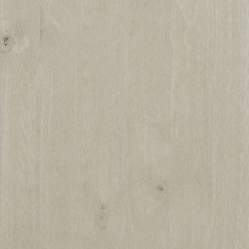 vidaXL مكتب أبيض 113×50×75 سم خشب صنوبر صلب