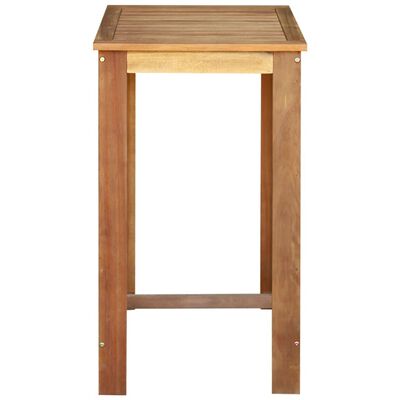 vidaXL طاولة بار خشب أكاسيا صلب 60×60×105 سم