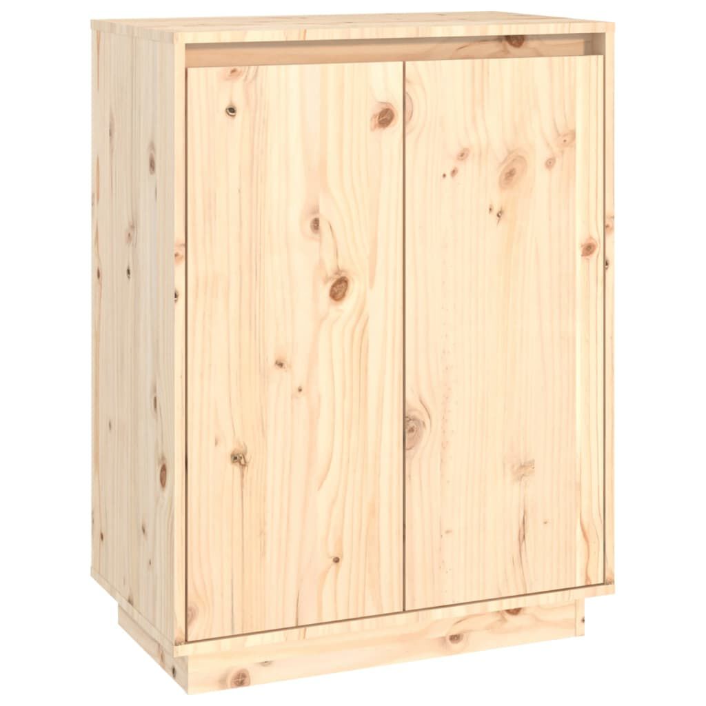 vidaXL خزانة أحذية 80x35x60 سم خشب صنوبر صلب