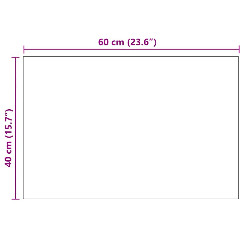 vidaXL مرآة حائط 60×40 سم زجاج مستطيلة